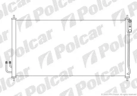 Радиатор кондиционера Polcar 2748K8C1