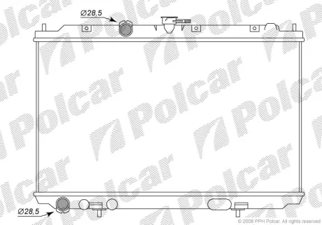 Радіатори охолодження | ALMERA TINO (V10), 1 Polcar 2756081K