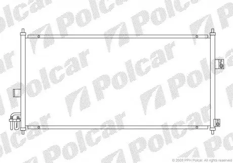 Радиатор кондиционера Polcar 2756K8C1