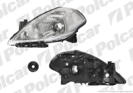 Фара основная | TIIDA, 07- Polcar 2758101E