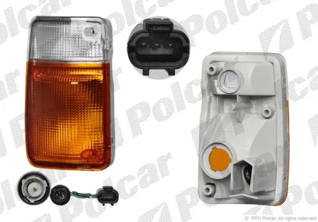 Поворот передній з розміром | NISSAN PATROL, 90- Polcar 2775204
