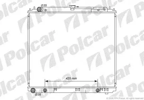 Радіатор охолодження Polcar 2782082K