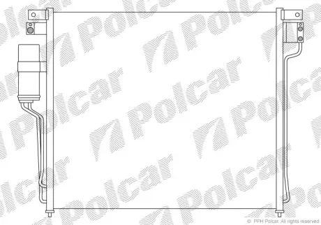 Радиатор кондиционера Polcar 2783K8C1