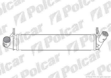Радіатор повітря (інтеркулер) Polcar 2801J81 (фото 1)