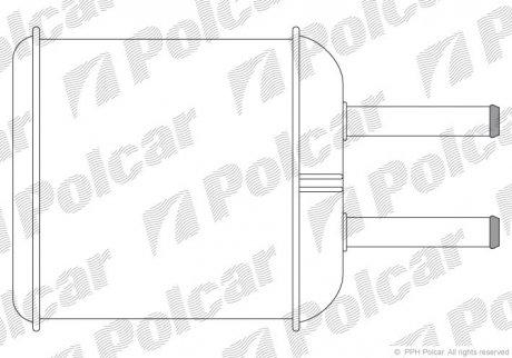 Радиатор печки Polcar 2902N8A1 (фото 1)
