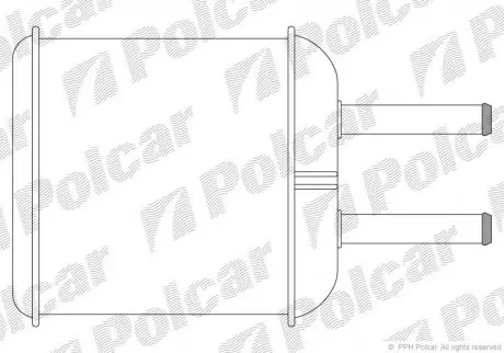 Радіатор пічки Polcar 2902N8A1