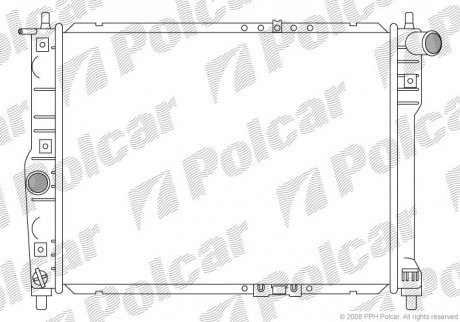 Радиатор двигателя Polcar 2912081 (фото 1)