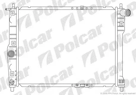 Радиатор двигателя Polcar 2912081