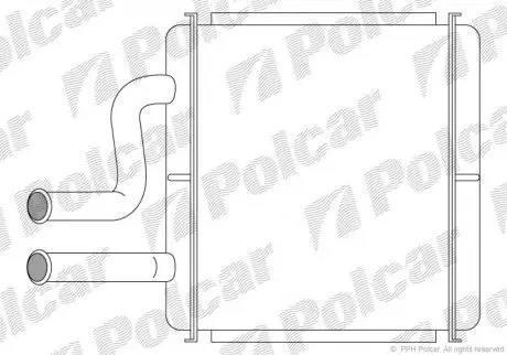 Радиатор печки Polcar 2960N81