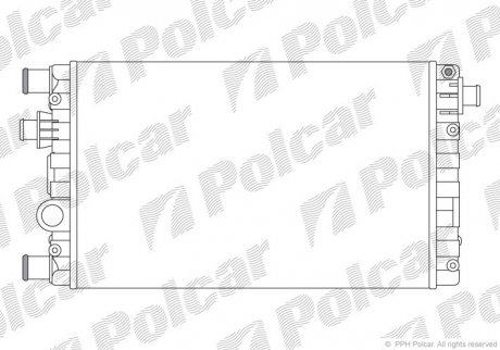 Радіатор охолодження Polcar 300208A1 (фото 1)