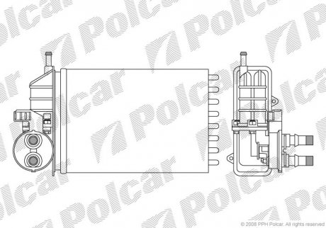 Радиатор печки Polcar 3002N81