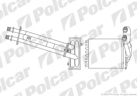 Радиатор печки Polcar 3003N81