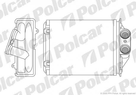 Радіатор пічки Polcar 3003N82