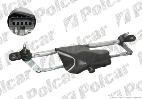 Механизм стеклоочистителей с моторчиком | PANDA (169_), 09.03- Polcar 3003ZWP1