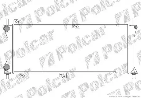 Радиатор охлаждения Polcar 3004083