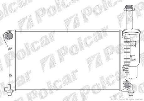 Радиатор охлаждения Polcar 3004085