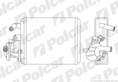 Радиатор печки Polcar 3004N81 (фото 1)