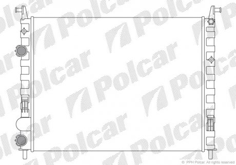 Радиатор двигателя Polcar 300508A5