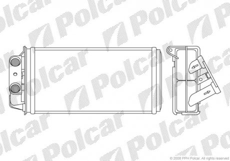 Радиатор печки Polcar 3005N82