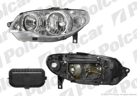 Фара основна | ALBEA, 04.06- Polcar 300709E
