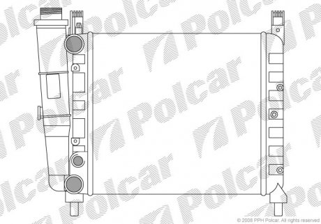 Радіатор охолодження Polcar 3016089 (фото 1)