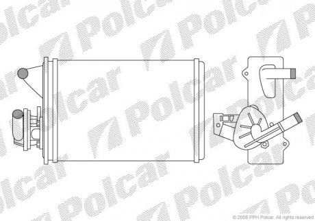 Радиатор печки Polcar 3016N81