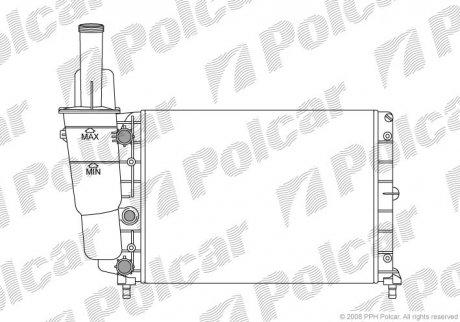 Радиатор охлаждения Polcar 3017081 (фото 1)