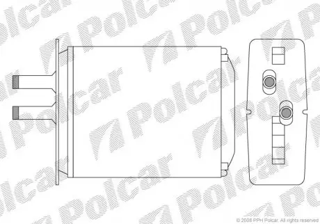 Радиатор печки Polcar 3017N82