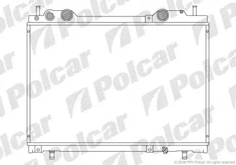 Радиатор двигателя Polcar 3018086