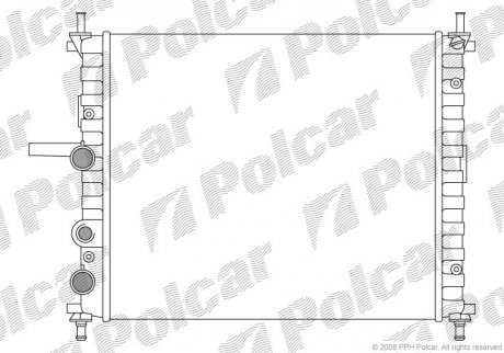 Радиатор охлаждения Polcar 3018089