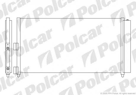 Радиатор кондиционера Polcar 3022K8C5