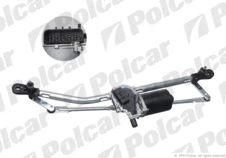 Механізм склоочисників з моторчиком | FIAT PUNTO II 10.99- Polcar 3022SWP2