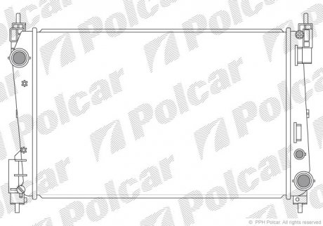 Радіатор охолодження Polcar 3024081