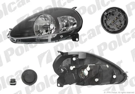 Фара основна | PUNTO GRANDE, 06- Polcar 3024101E