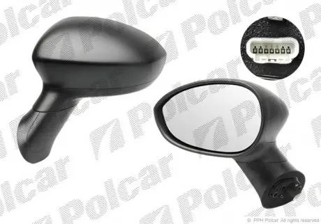 Зеркало наружное Polcar 3024513M