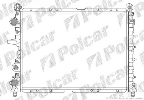 Радіатор охолодження Polcar 302608A5