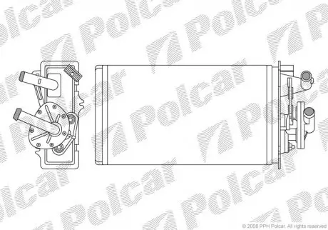 Радиатор печки Polcar 3026N82