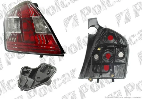 Ліхтар задній | FIAT STILO, 01- Polcar 3030872S