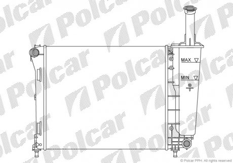 Радіатор охолодження Polcar 303508A1