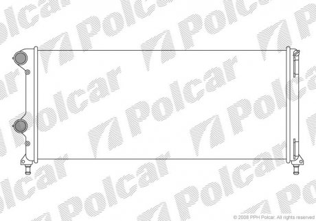 Радиатор охлаждения двигателя Polcar 304008A5 (фото 1)