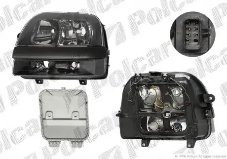 Фара передняя Polcar 304009-E