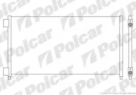 Радиатор кондиционера Polcar 3040K8C3