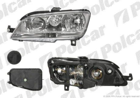 Фара основна | FIAT IDEA, 04-/06- Polcar 3044103E