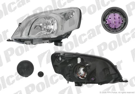 Фара основная | FIORINO/QUBO, 10.07- Polcar 308509E