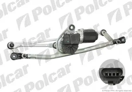 Механизм стеклоочистителя с двигателем Polcar 3085ZWP2