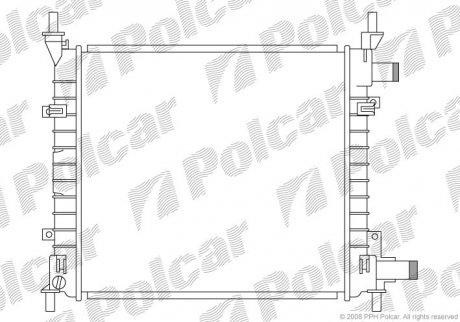 Радиатор двигателя Polcar 320008A2