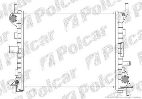 Радіатор Ford Focus 1.4/1.6 98> (AC-) Polcar 3201081