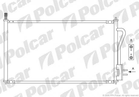 Радиатор кондиционера Polcar 3201K8C1