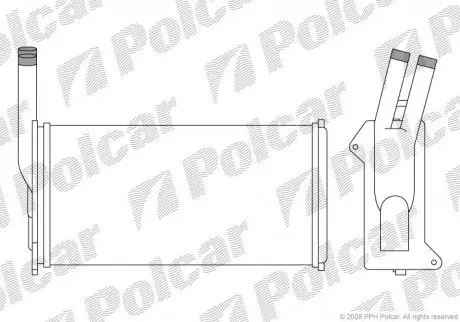Радиатор печка салона Polcar 3203N81