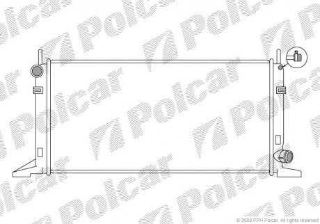 Радіатор охолодження Polcar 3204084 (фото 1)